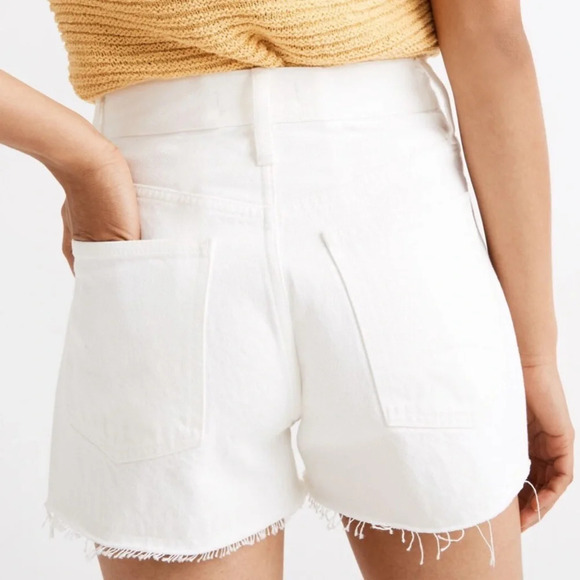 Madewell The Momjean Shorts- Tile White NWT 26 - Picture 3 of 7